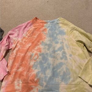 Old navy tie-Dye Sweatshirt in Pastel Colors ladies small